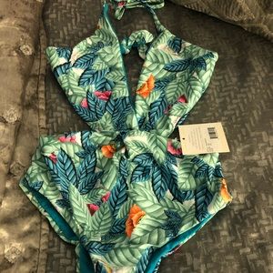 Mara Hoffman monokini NWT! Tropical print size xs
